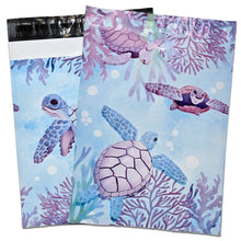 Adorable Sea Turtle 10x13 Poly Mailers Playing in Ocean Designer Cute, Durable, Eco-Friendly Lightweight Packaging for Memorable Unboxing