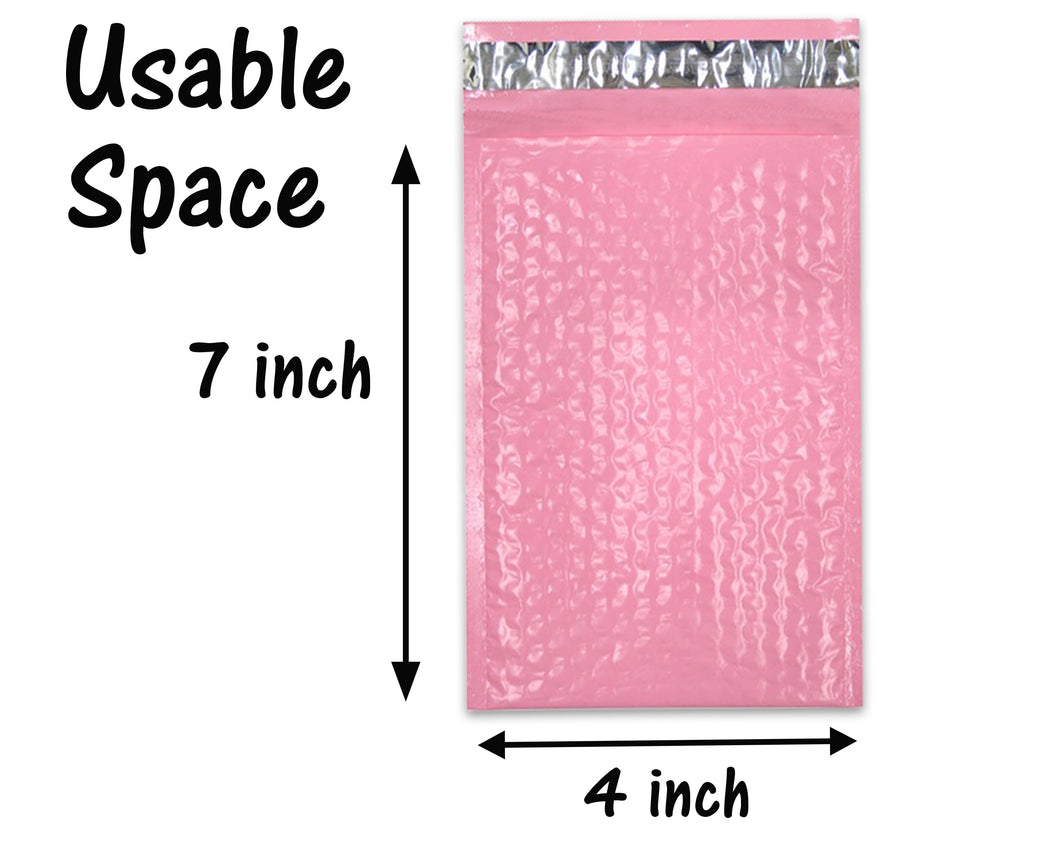 Pastel Pink 100 Pack 4x8, 6x10