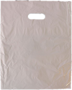 12" x 15" Colored PLASTIC MERCHANDISE Bags Retail Store Bags w/Die Cut Handles - ShipNFun