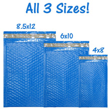 Assorted Sizes 8.5x12, 6x9, & 4x8 Colored Poly Bubble Mailers, Padded Envelopes! - ShipNFun