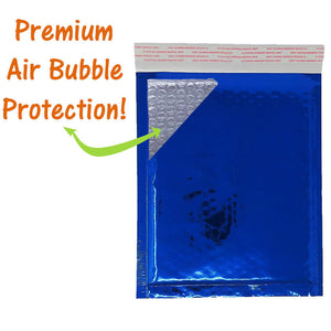 6x10 Cobalt Blue Pink & Hologram Metallic Bubble Mailers Shipping 6x9 Envelopes - ShipNFun