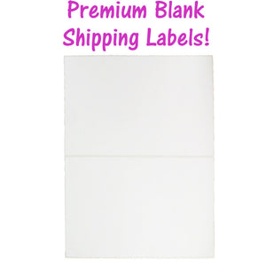 USA Premium Self Adhesive Shipping Labels 8.5x11 Half Sheet Mailing UPS FEDEX - ShipNFun