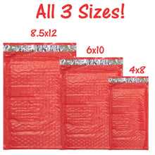 Assorted Sizes 8.5x12, 6x9, & 4x8 Colored Poly Bubble Mailers, Padded Envelopes! - ShipNFun