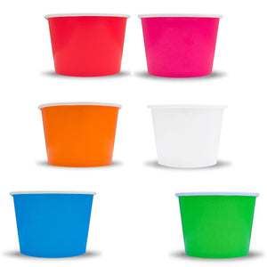 Party Ice Cream Snack Food Paper Cups, Color Changing Spoons Birthday Combo Pack - ShipNFun