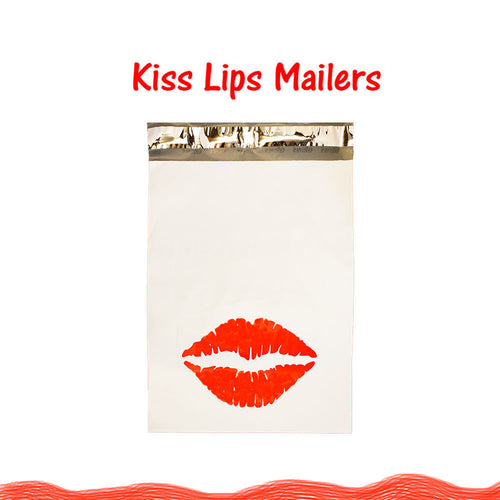 Poly Mailers 10 x 13 Red Lady Bug Kissy Lips, Mailer Shipping materials Bags NEW - ShipNFun