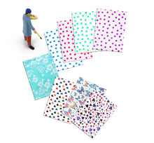 12" x 15" Designer Poly Mailers, Pink,Teal, Polka Dots,Hearts Flat Shipping Bags - ShipNFun