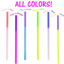 Fun Color Changing Party Straws!  Reusable, Recyclable Plastic Drinking Favors! - ShipNFun