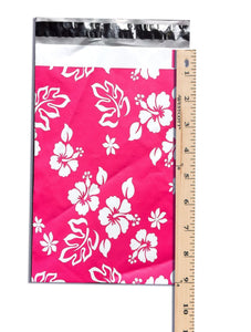 6" x 9" Pink Hawaiian FLAT POLY Mailers -USPS Approved Shipping Envelopes - ShipNFun