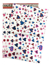 12" x 15" Designer Poly Mailers, Pink,Teal, Polka Dots,Hearts Flat Shipping Bags - ShipNFun