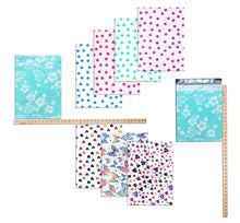 12" x 15" Designer Poly Mailers, Pink,Teal, Polka Dots,Hearts Flat Shipping Bags - ShipNFun