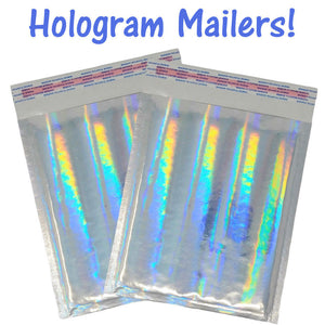 6x10 Cobalt Blue Pink & Hologram Metallic Bubble Mailers Shipping 6x9 Envelopes - ShipNFun