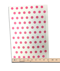 8.5" x 12" Hot Pink Polka Dot Rigid Kraft BUBBLE MAILERS -Approved Mailers - ShipNFun