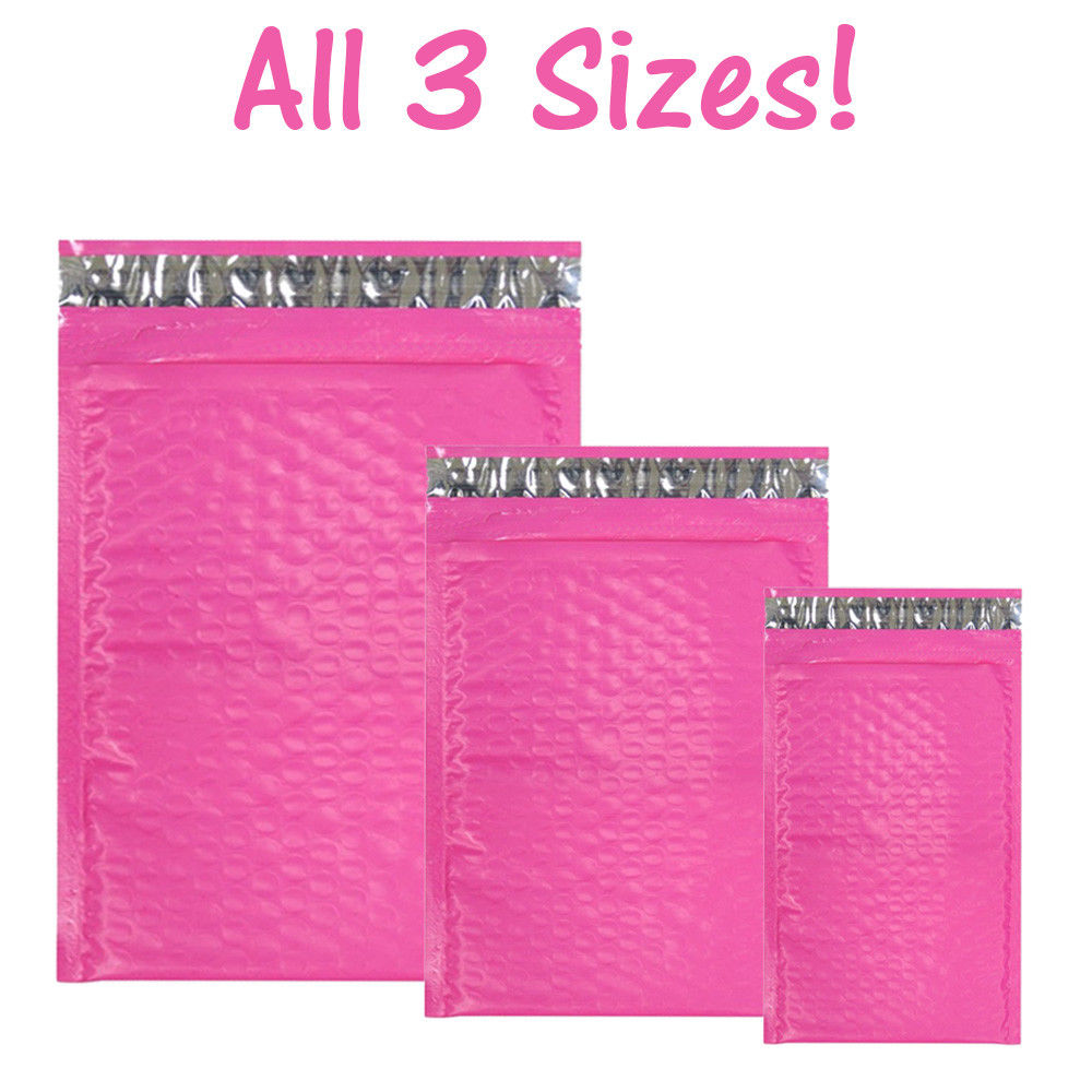 Assorted Sizes 8.5x12, 6x9, & 4x8 Colored Poly Bubble Mailers, Padded Envelopes! - ShipNFun