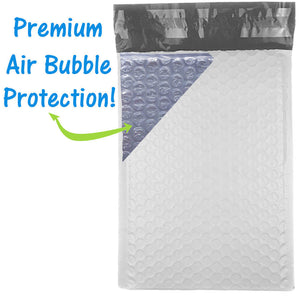 6x10" BUBBLE MAILERS White Half Sheet Shipping Labels, Padded Envelopes 6x9 Poly - ShipNFun