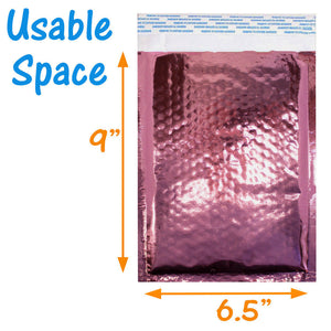 6x10 Cobalt Blue Pink & Hologram Metallic Bubble Mailers Shipping 6x9 Envelopes - ShipNFun