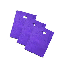9" x 12" Colored PLASTIC MERCHANDISE Bags Retail Store Bags w/Die Cut Handles - ShipNFun