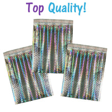 6x10 Holographic Foil & Metallic Bubble Mailers Combo Pack Padded Shipping USPS - ShipNFun