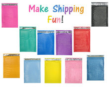 Assorted Sizes 8.5x12, 6x9, & 4x8 Colored Poly Bubble Mailers, Padded Envelopes! - ShipNFun