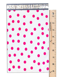 6" x 9" Colored Polka Dot FLAT POLY Mailers USPS Approved Business Shipping Bags - ShipNFun