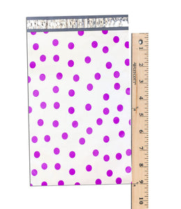 6" x 9" Colored Polka Dot FLAT POLY Mailers USPS Approved Business Shipping Bags - ShipNFun