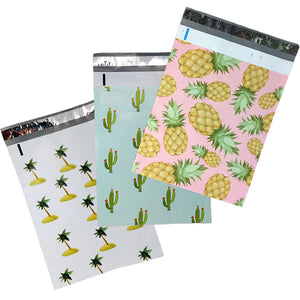 10x13" Designer Tropical Poly Mailers Combo Pack, Quality Shipping Bag Envelopes - ShipNFun