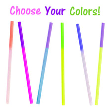 Fun Color Changing Party Straws!  Reusable, Recyclable Plastic Drinking Favors! - ShipNFun