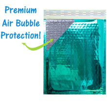 8.5x12 Holographic, Pink, Teal METALLIC BUBBLE MAILERS, Color Padded Envelopes! - ShipNFun