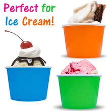 Party Ice Cream Snack Food Paper Cups, Color Changing Spoons Birthday Combo Pack - ShipNFun