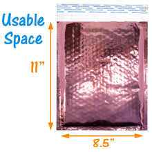 8.5x12 Holographic, Pink, Teal METALLIC BUBBLE MAILERS,  Poly Padded Envelopes! - ShipNFun