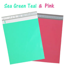 12x15 Poly Mailers Sea Green Teal, Pink Designer Mint Shipping Self Seal Bag Lot - ShipNFun