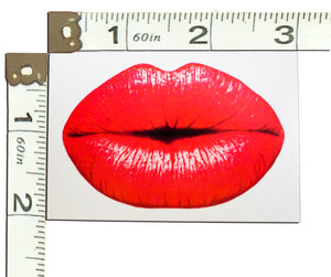 2 x 3" Kissy Lips Stickers, Quality Kiss Seal, Self Stick, Party Scrapbook NEW - ShipNFun