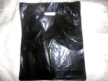 25 Large Hot Pink, Black, Teal, Lime Green, and Purple Plastic Merchandise Bag - ShipNFun