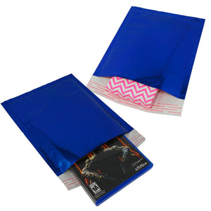 6x10 Cobalt Blue Pink & Hologram Metallic Bubble Mailers Shipping 6x9 Envelopes - ShipNFun