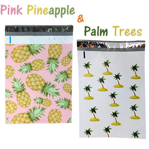 10x13" Designer Tropical Poly Mailers Combo Pack, Quality Shipping Bag Envelopes - ShipNFun