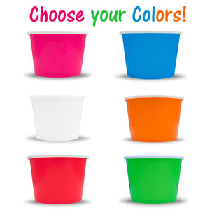 Party Ice Cream Snack Food Paper Cups, Color Changing Spoons Birthday Combo Pack - ShipNFun