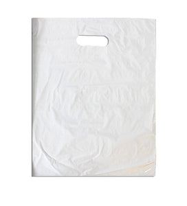 12" x 15" Colored PLASTIC MERCHANDISE Bags Retail Store Bags w/Die Cut Handles - ShipNFun