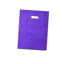 9" x 12" Colored PLASTIC MERCHANDISE Bags Retail Store Bags w/Die Cut Handles - ShipNFun