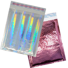 6x10 Cobalt Blue Pink & Hologram Metallic Bubble Mailers Shipping 6x9 Envelopes - ShipNFun