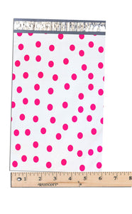 6" x 9" Colored Polka Dot FLAT POLY Mailers USPS Approved Business Shipping Bags - ShipNFun