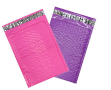 6x10" Colored Poly Bubble Mailers, Pink,Teal,Purple Shipping Mailing Envelopes! - ShipNFun