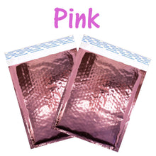 8.5x12 Holographic, Pink, Teal METALLIC BUBBLE MAILERS, Color Padded Envelopes! - ShipNFun