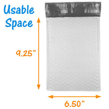 6x10" BUBBLE MAILERS White Half Sheet Shipping Labels, Padded Envelopes 6x9 Poly - ShipNFun