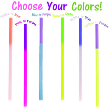 Fun Color Changing Party Straws!  Reusable, Recyclable Plastic Drinking Favors! - ShipNFun