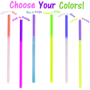 Fun Color Changing Party Straws!  Reusable, Recyclable Plastic Drinking Favors! - ShipNFun