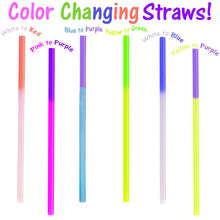 Fun Color Changing Party Straws!  Reusable, Recyclable Plastic Drinking Favors! - ShipNFun