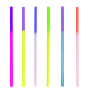 Fun Color Changing Party Straws!  Reusable, Recyclable Plastic Drinking Favors! - ShipNFun