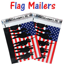 10x13 Patriotic Poly Mailers, Designer Shipping Custom Boutique Flag Envelopes - ShipNFun