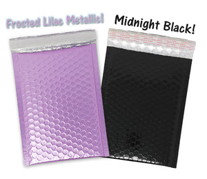 You Choose! 5 Colors 6x9 Bubble Padded Mailers, Ice Blue, Lavender, Nude Pink, Black, Holographic 6x10 Metallic Shipping Envelopes - ShipNFun
