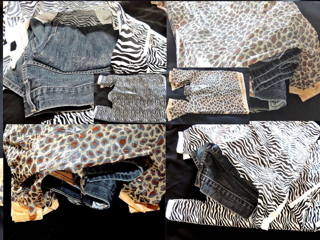 100 Zebra and Leopard Plastic11