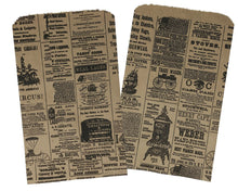 6x9 Newspaper print Paper Kraft Bags, Vintage Style Newsprint Bags - ShipNFun
